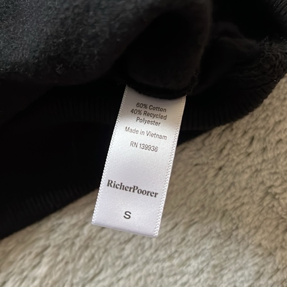 RicherPoorer Black Crewneck Sweater - Picture 8 of 8